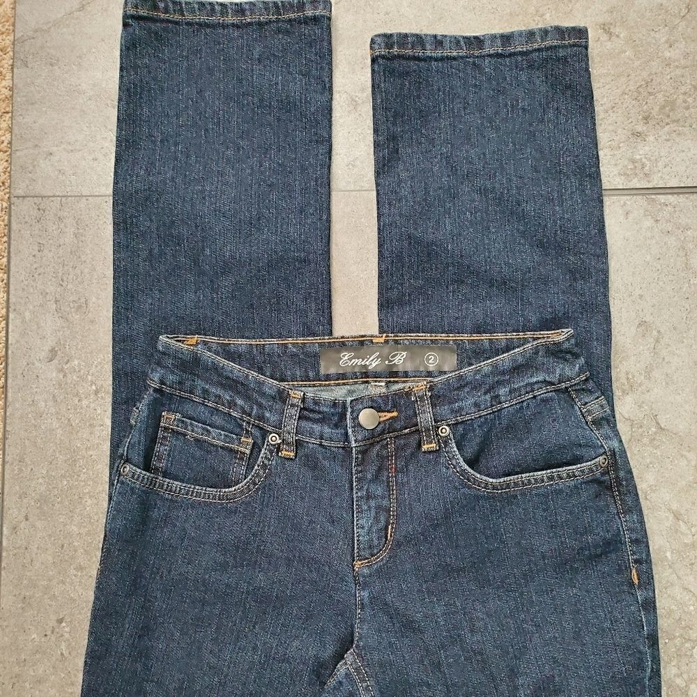 EMILY B Straight Leg Jeans Size 2 - Picture 1 of 4